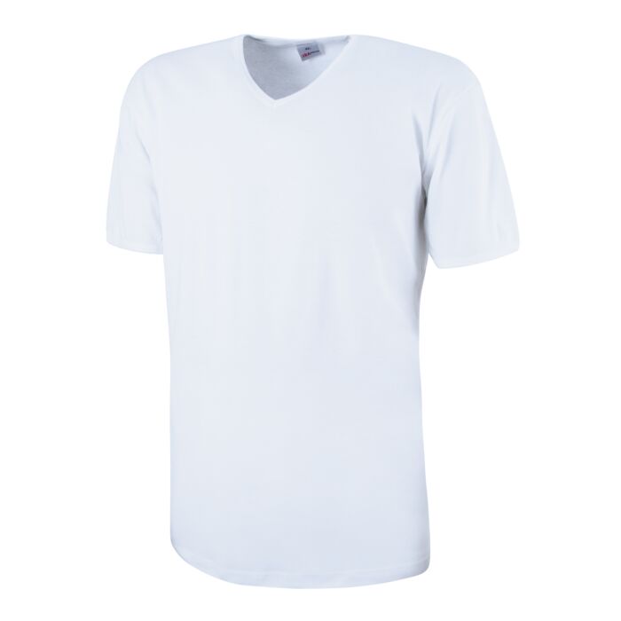 ISA T-Shirt mit V-Ausschnitt, weiss, XL von ISA