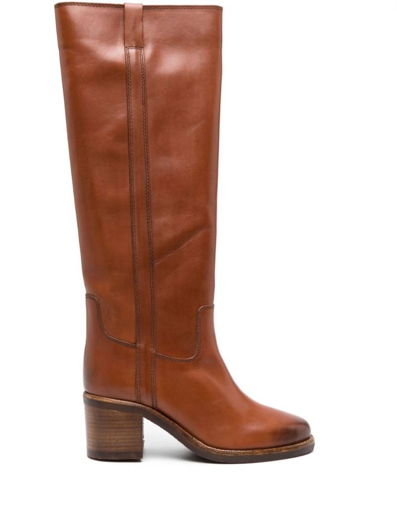 ISABEL MARANT Seenia 70mm leather boots - Brown von ISABEL MARANT