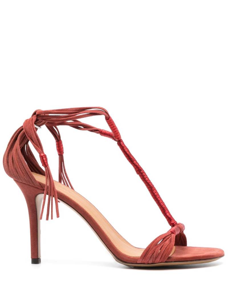 ISABEL MARANT Anssi 80mm leather sandals - Red von ISABEL MARANT