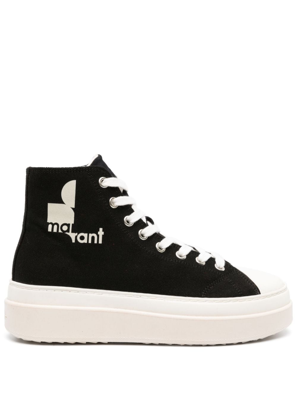 ISABEL MARANT Austen logo-print sneakers - Black von ISABEL MARANT