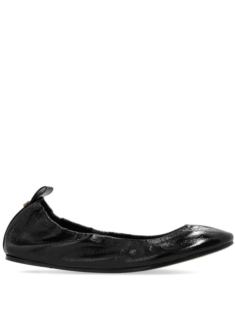 ISABEL MARANT Belna leather ballerina shoes - Black von ISABEL MARANT