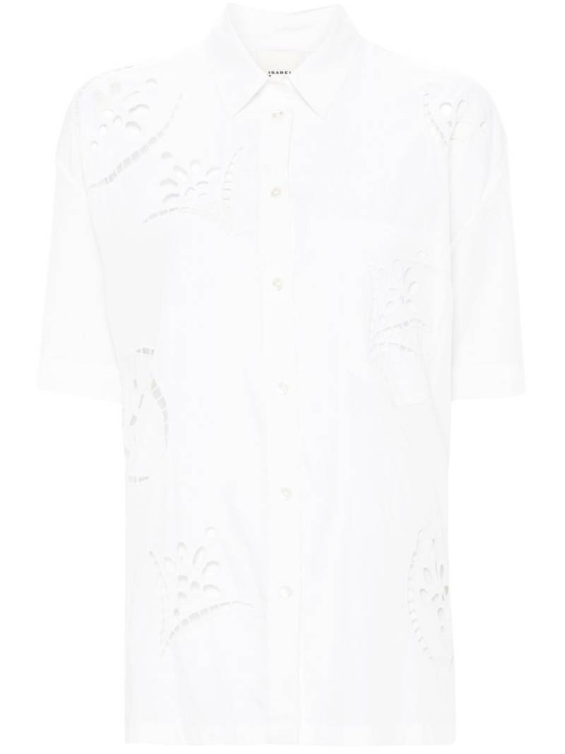 ISABEL MARANT Bilya broderie-anglais shirt - White von ISABEL MARANT