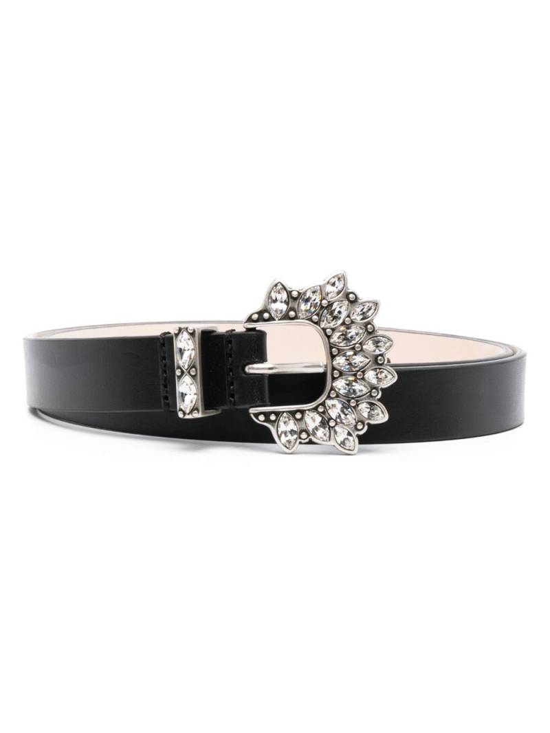 ISABEL MARANT Celenia crystal-embellished belt - Black von ISABEL MARANT