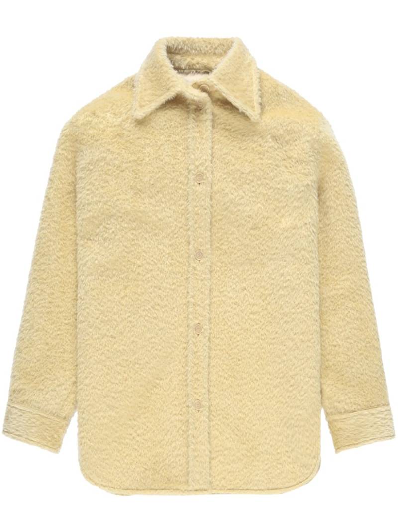 ISABEL MARANT Celiane fleece-texture wool shirt - Neutrals von ISABEL MARANT