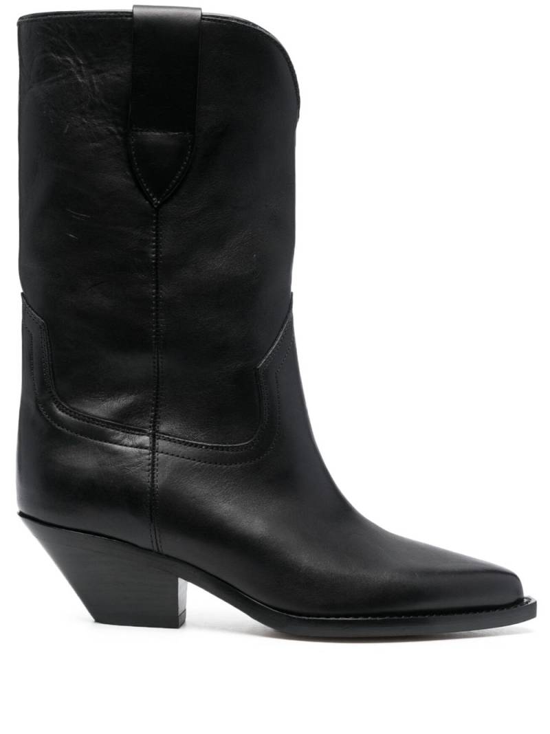 ISABEL MARANT Dahope 50mm leather ankle boots - Black von ISABEL MARANT