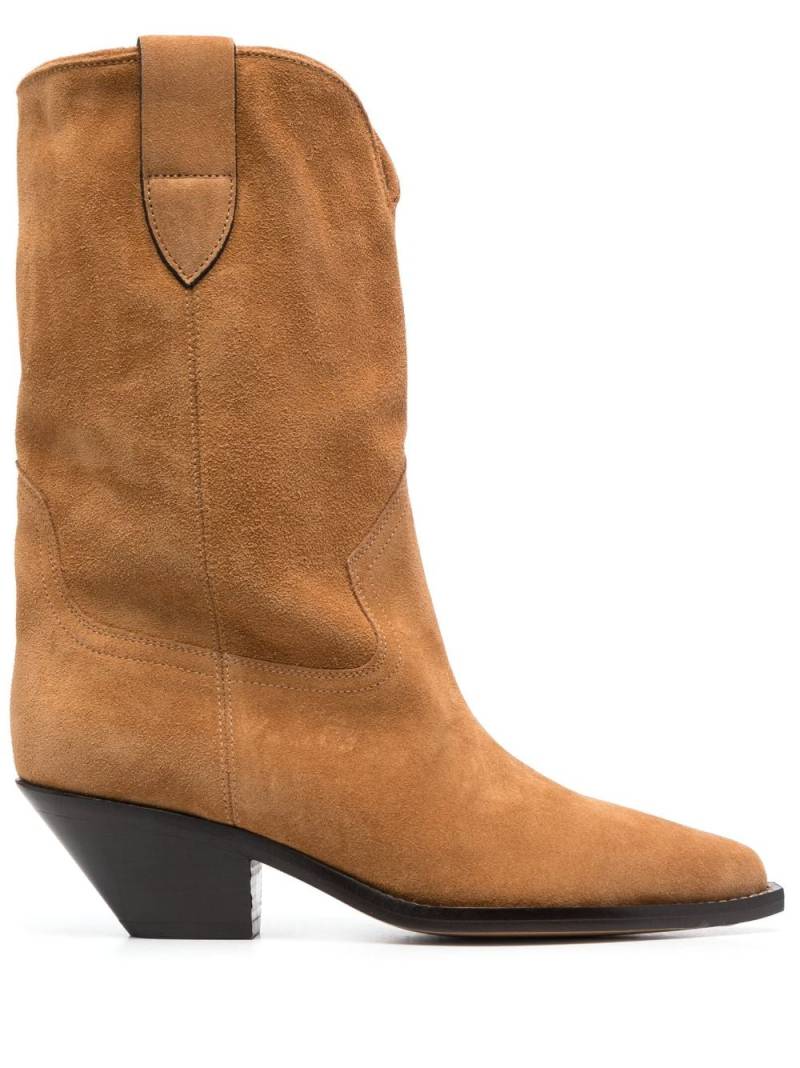 ISABEL MARANT Dahope 70mm suede boots - Brown von ISABEL MARANT