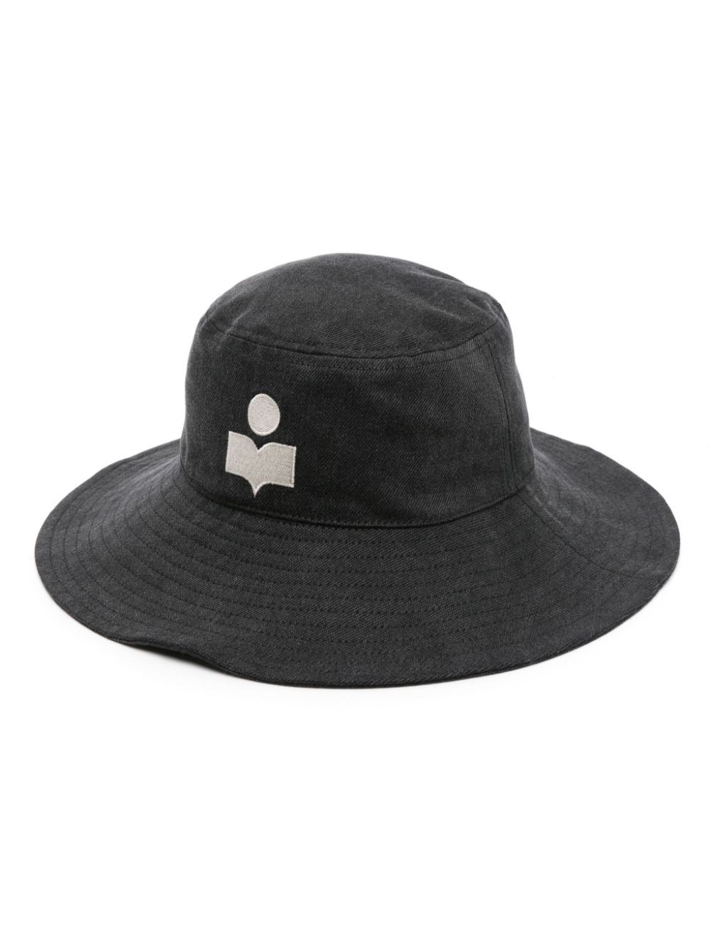 ISABEL MARANT Delya logo-embroidered bucket hat - Grey von ISABEL MARANT