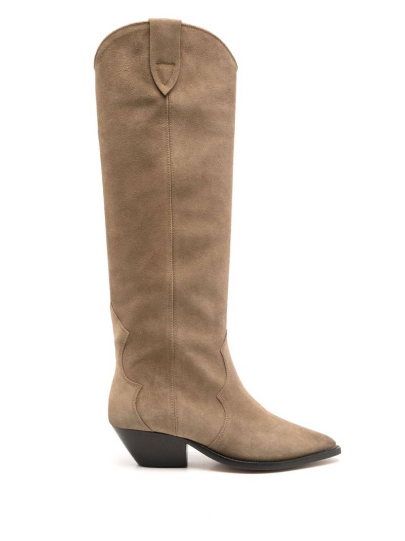 ISABEL MARANT Denvee 40mm knee-high boots - Brown von ISABEL MARANT