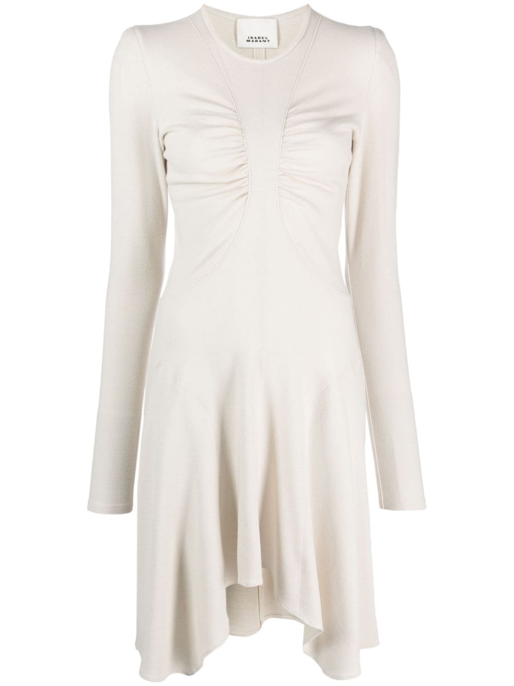 ISABEL MARANT Devane asymmetric midi dress - Neutrals von ISABEL MARANT