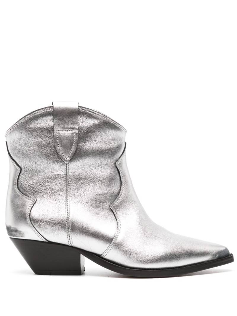 ISABEL MARANT Dewina leather ankle boots - Silver von ISABEL MARANT