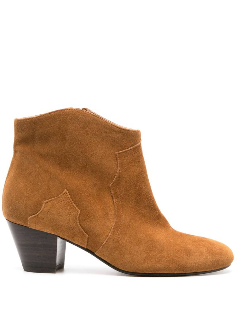 ISABEL MARANT Dicker 55mm suede boots - Brown von ISABEL MARANT