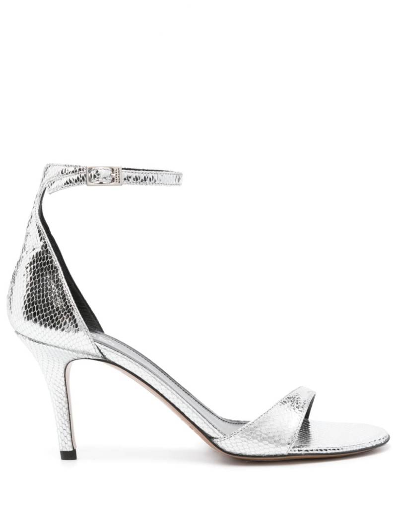 ISABEL MARANT Ailisa 80mm leather sandals - Silver von ISABEL MARANT