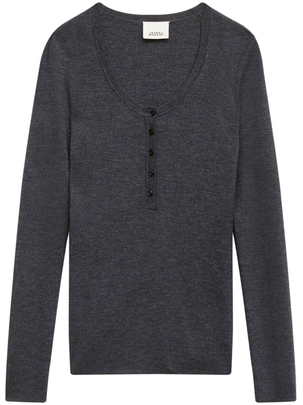 ISABEL MARANT Estine merino jumper - Grey von ISABEL MARANT