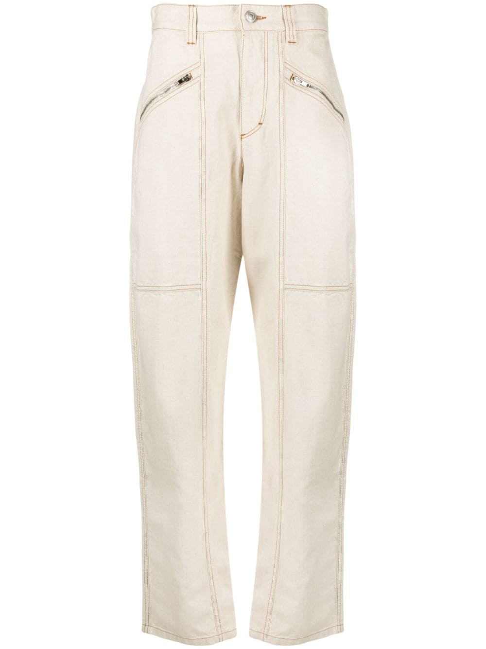 ISABEL MARANT Fanny straight-leg cargo trousers - Neutrals von ISABEL MARANT