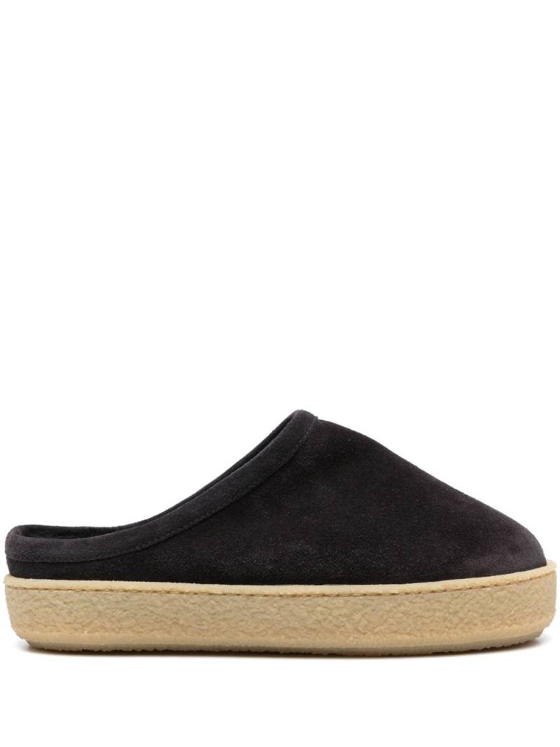 ISABEL MARANT Fozee suede flatform mules - Black von ISABEL MARANT