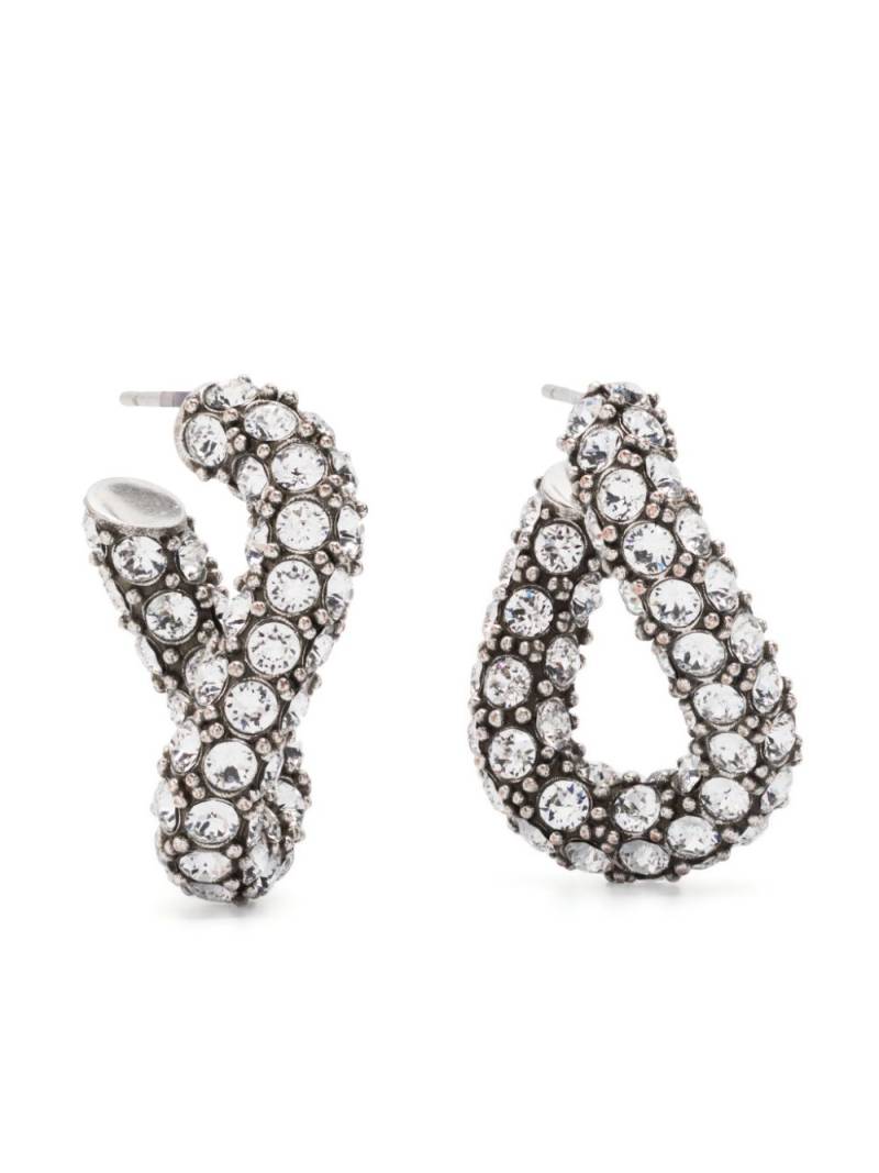 ISABEL MARANT Funky Ring crystal-embellished earrings - Silver von ISABEL MARANT