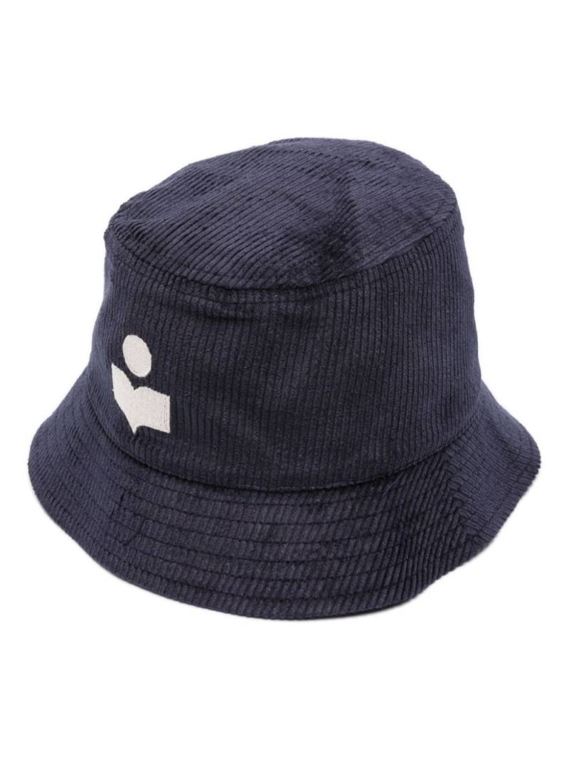 ISABEL MARANT Haley corduroy bucket hat - Blue von ISABEL MARANT