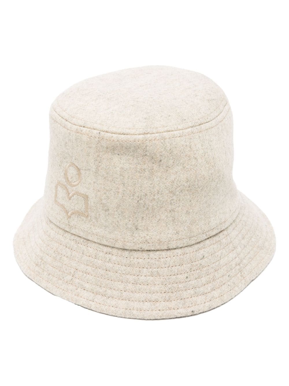 ISABEL MARANT Haley logo-embroidered bucket hat - Neutrals von ISABEL MARANT