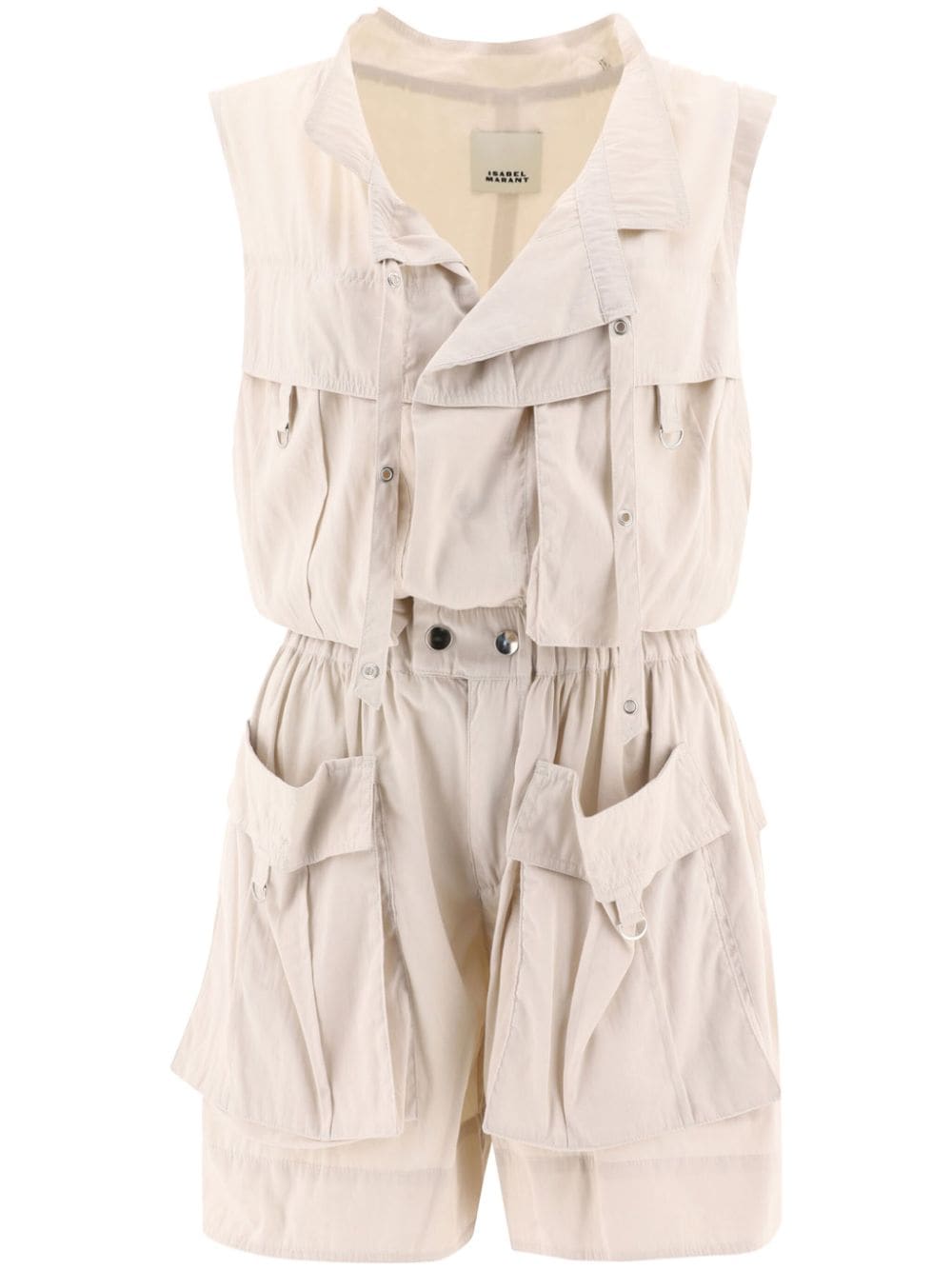 ISABEL MARANT Hanelor crossover-neck sleeveless playsuit - Neutrals von ISABEL MARANT