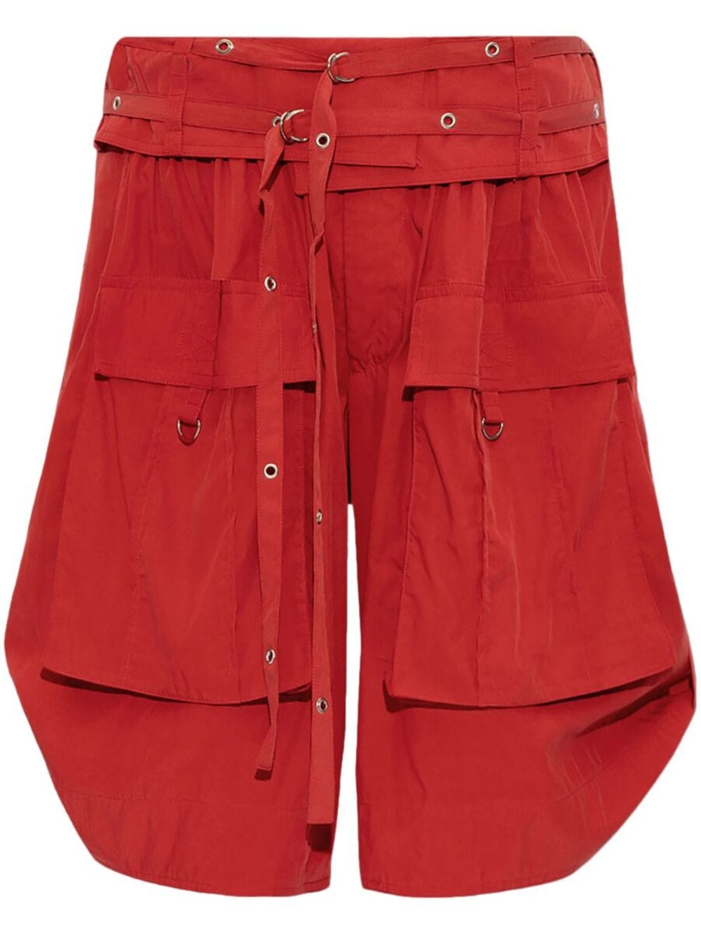 ISABEL MARANT Heidi low-rise belted shorts - Red von ISABEL MARANT