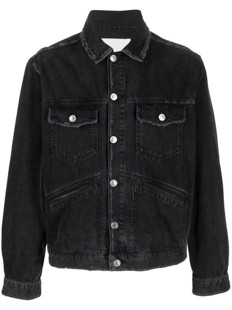 MARANT Jango logo-embroidered denim jacket - Black von MARANT