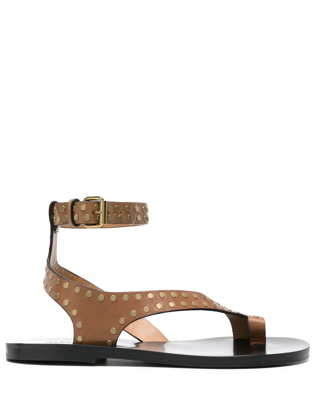 ISABEL MARANT Jiona studed leather sandals - Brown von ISABEL MARANT