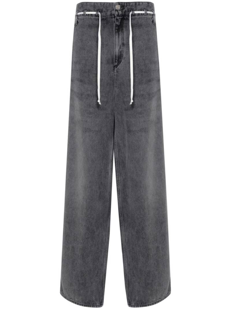 ISABEL MARANT Jordy tied wide-leg jeans - Grey von ISABEL MARANT