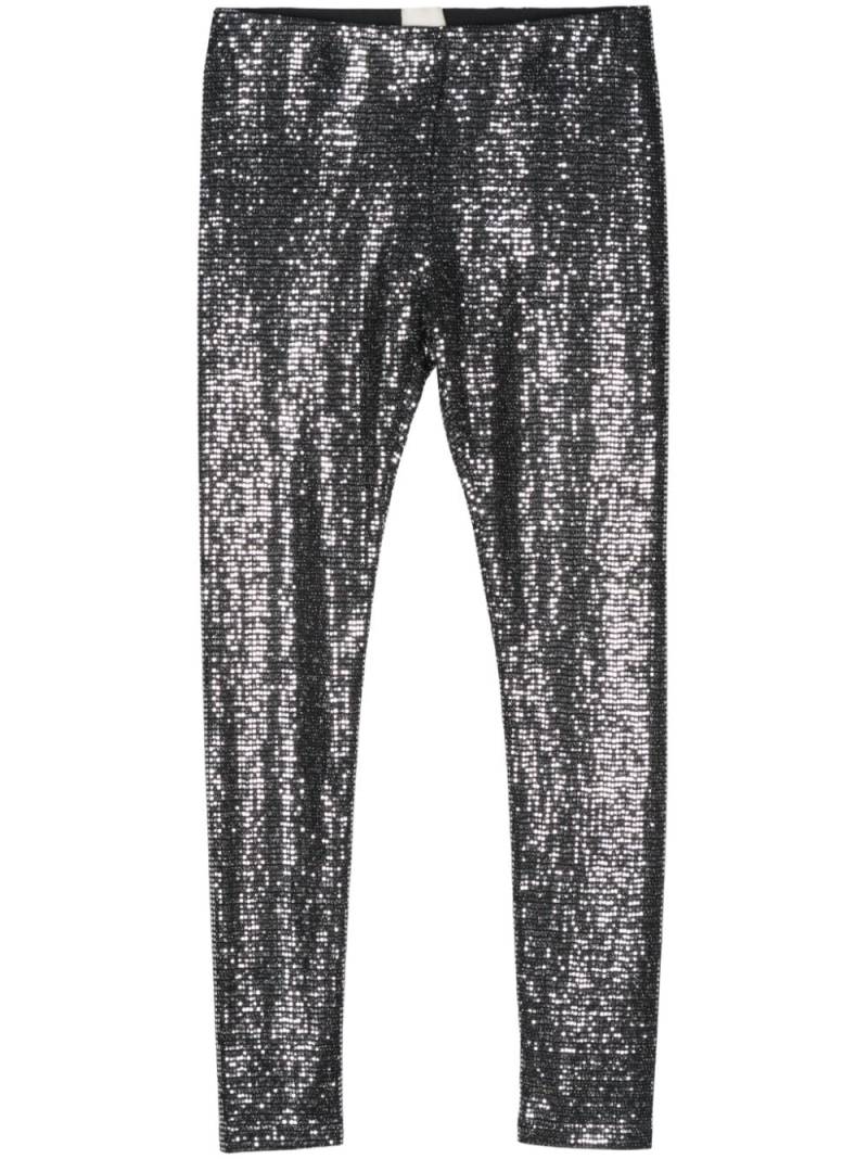 ISABEL MARANT Joshua sequin-embellished leggings - Black von ISABEL MARANT