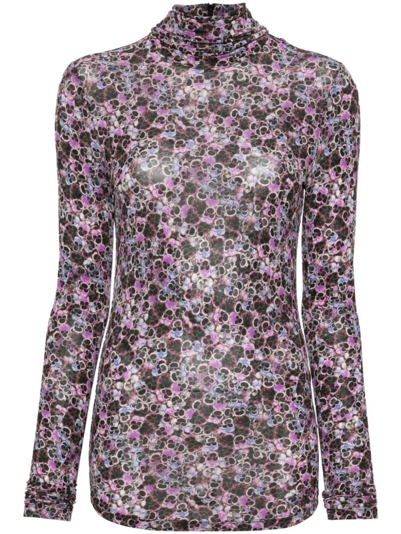 ISABEL MARANT Joyela floral-print top - Purple von ISABEL MARANT