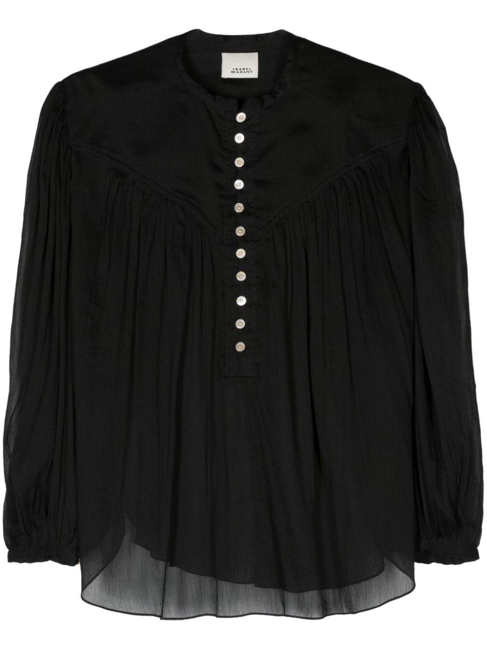 ISABEL MARANT Kiledia cotton-blend blouse - Black von ISABEL MARANT