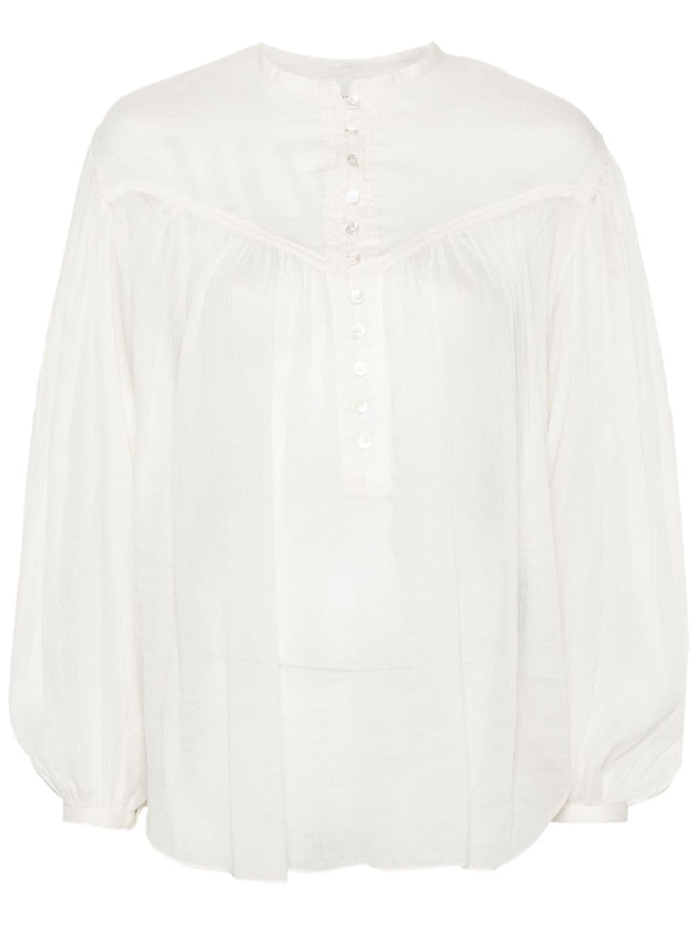 ISABEL MARANT Kiledia pintuck-detail blouse - White von ISABEL MARANT