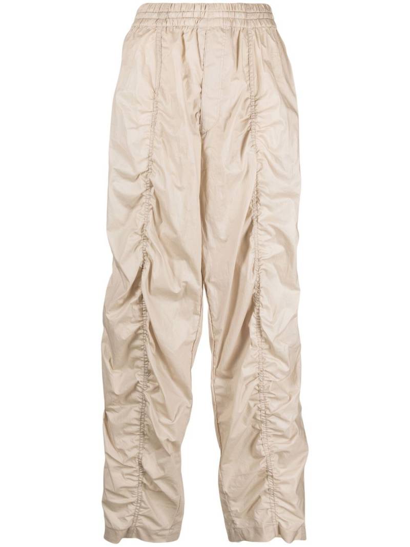 ISABEL MARANT Kimbra ruched cotton track pants - Neutrals von ISABEL MARANT