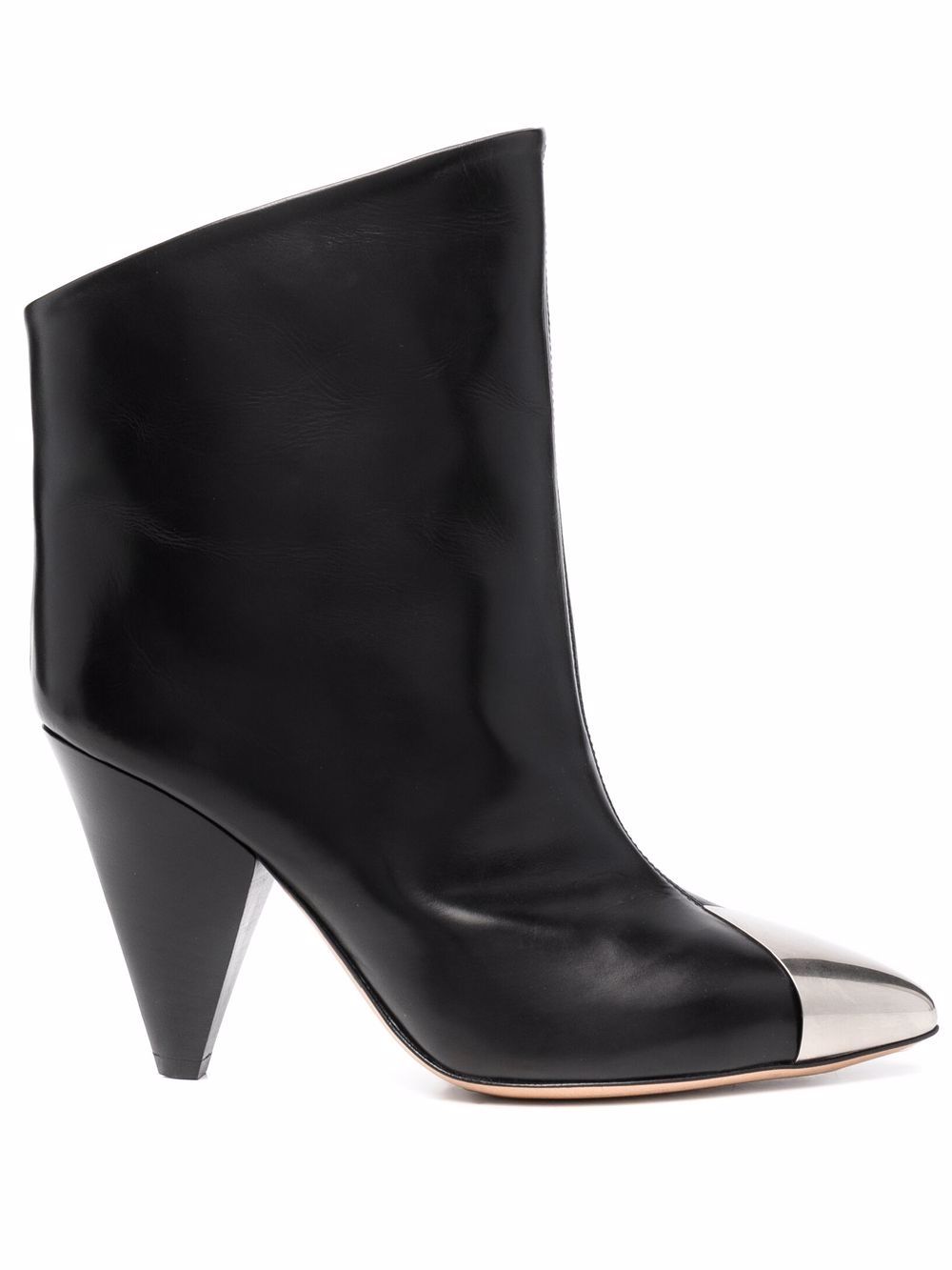 ISABEL MARANT Lapio contrasting toecap boots - Black von ISABEL MARANT