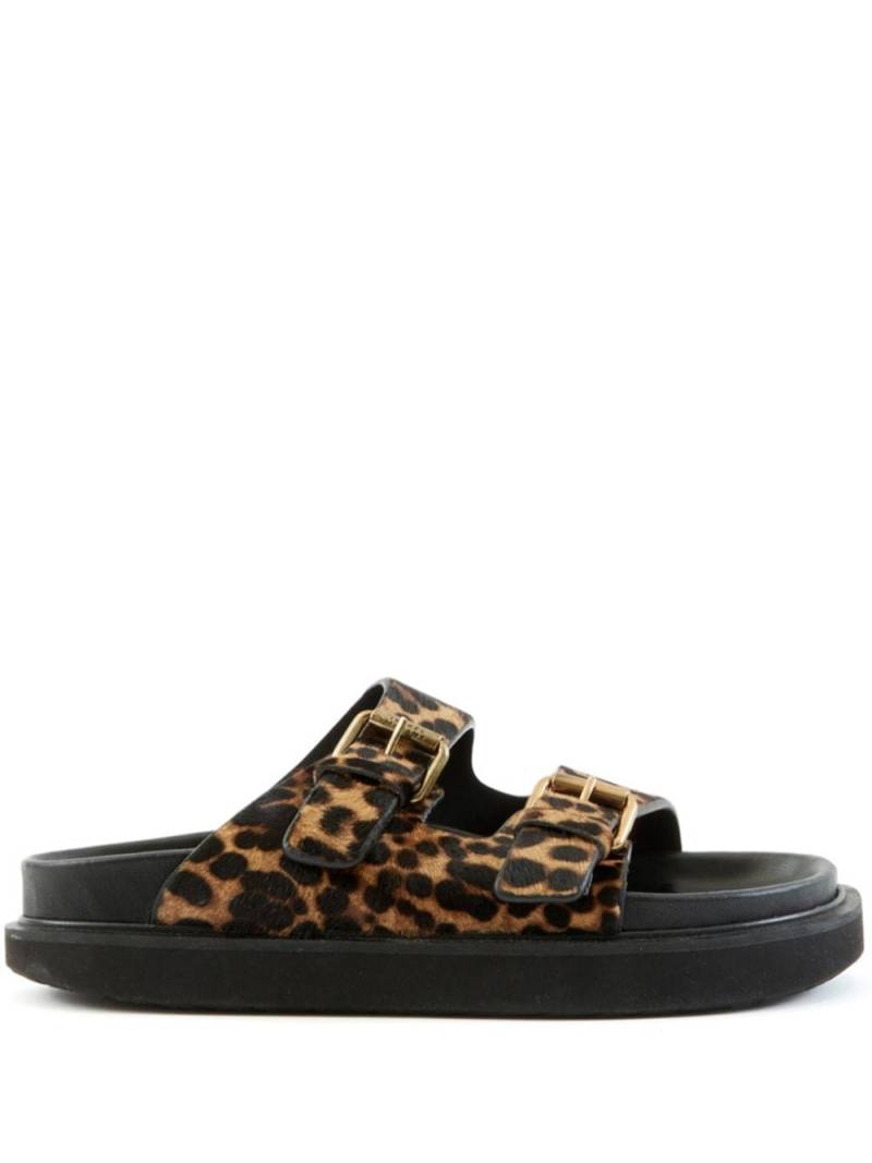 ISABEL MARANT Lennyo leopard-print slides - Brown von ISABEL MARANT