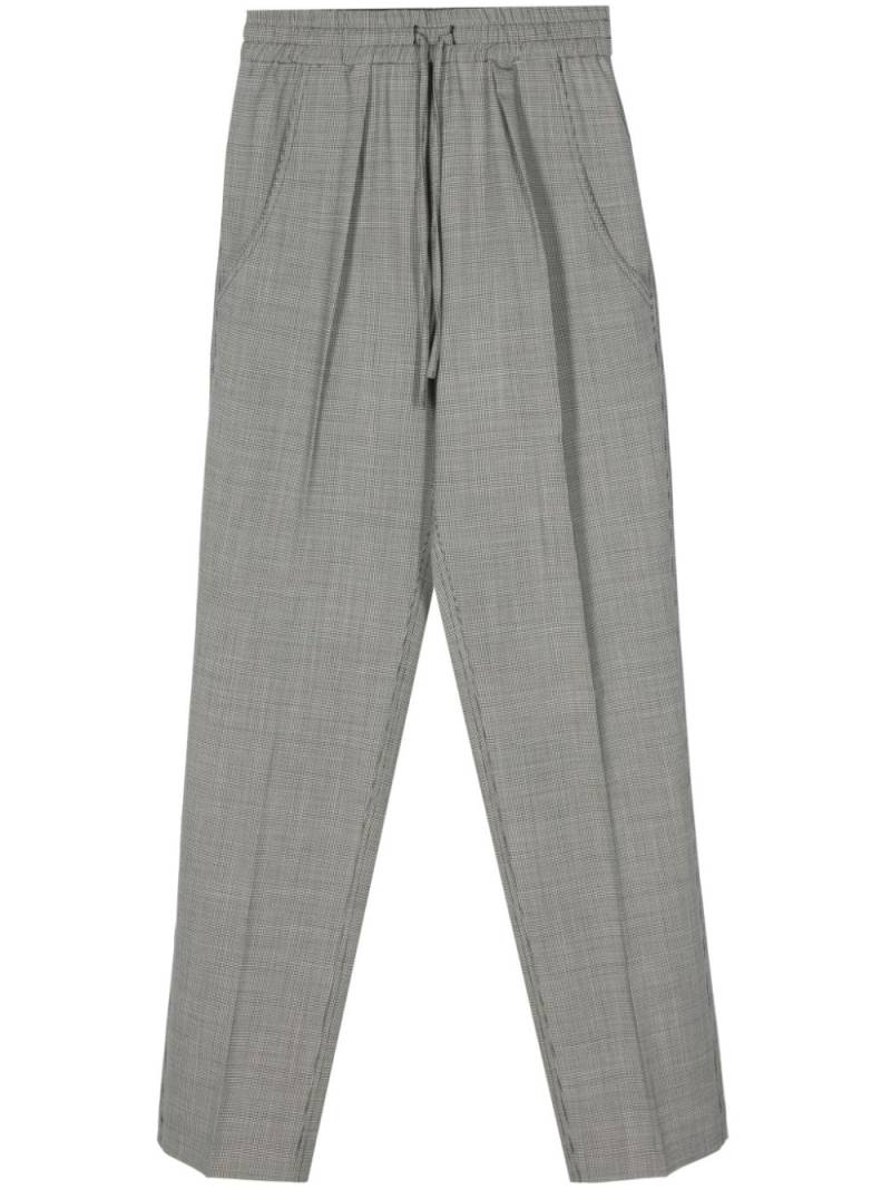 ISABEL MARANT Liska houndstooth tapered trousers - Black von ISABEL MARANT