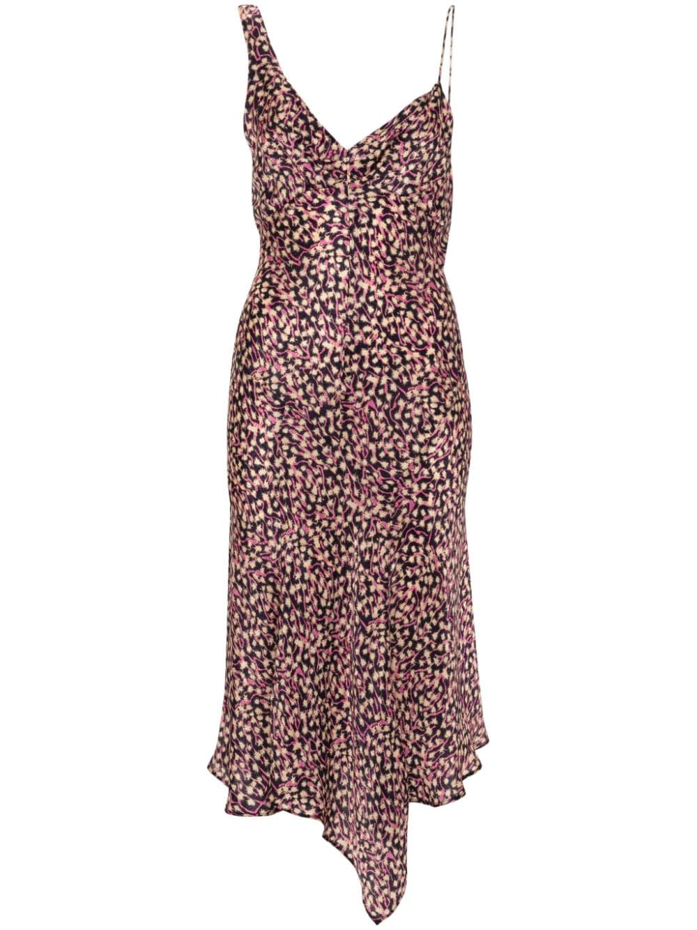 ISABEL MARANT Lucia graphic-print slip dress - Purple von ISABEL MARANT