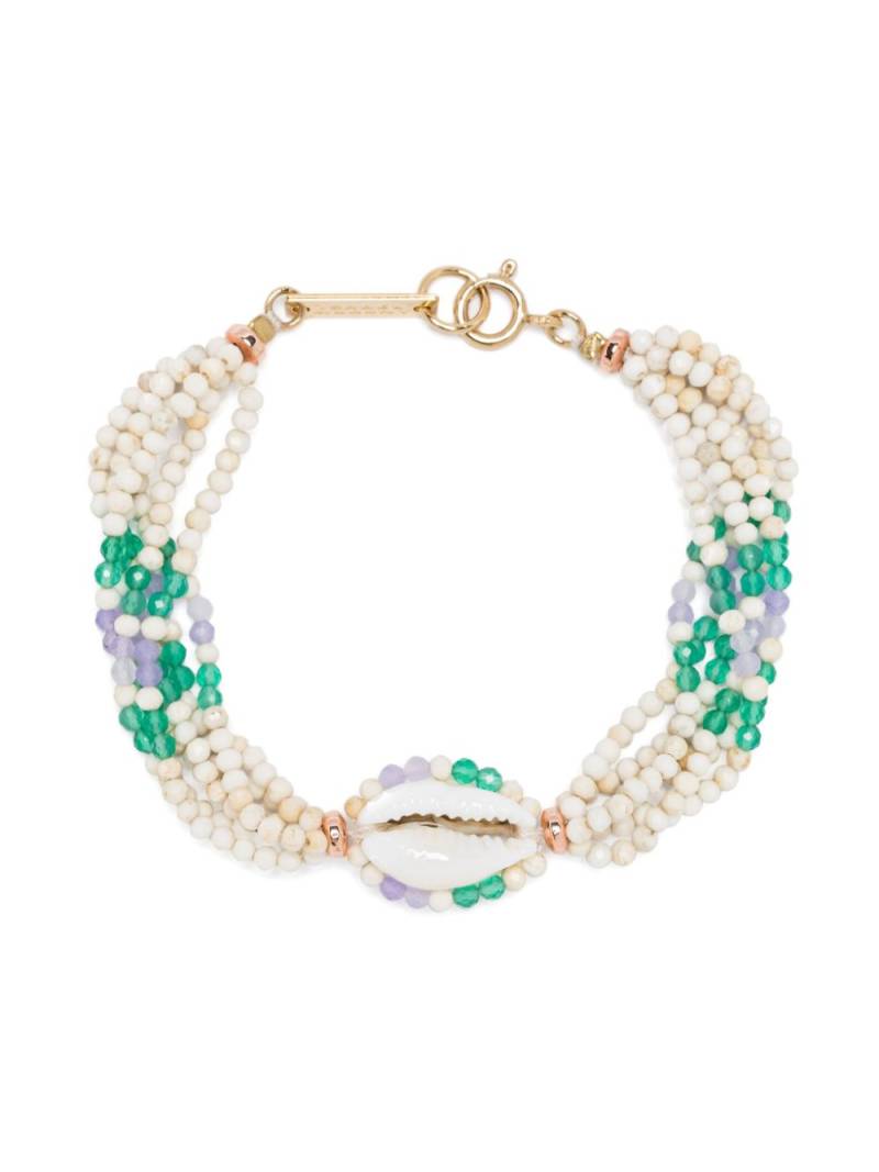 ISABEL MARANT Malebo shell bracelet - White von ISABEL MARANT