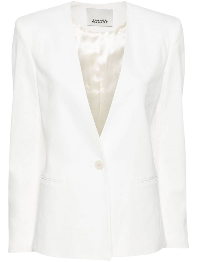 ISABEL MARANT Manzil single-breasted blazer - White von ISABEL MARANT