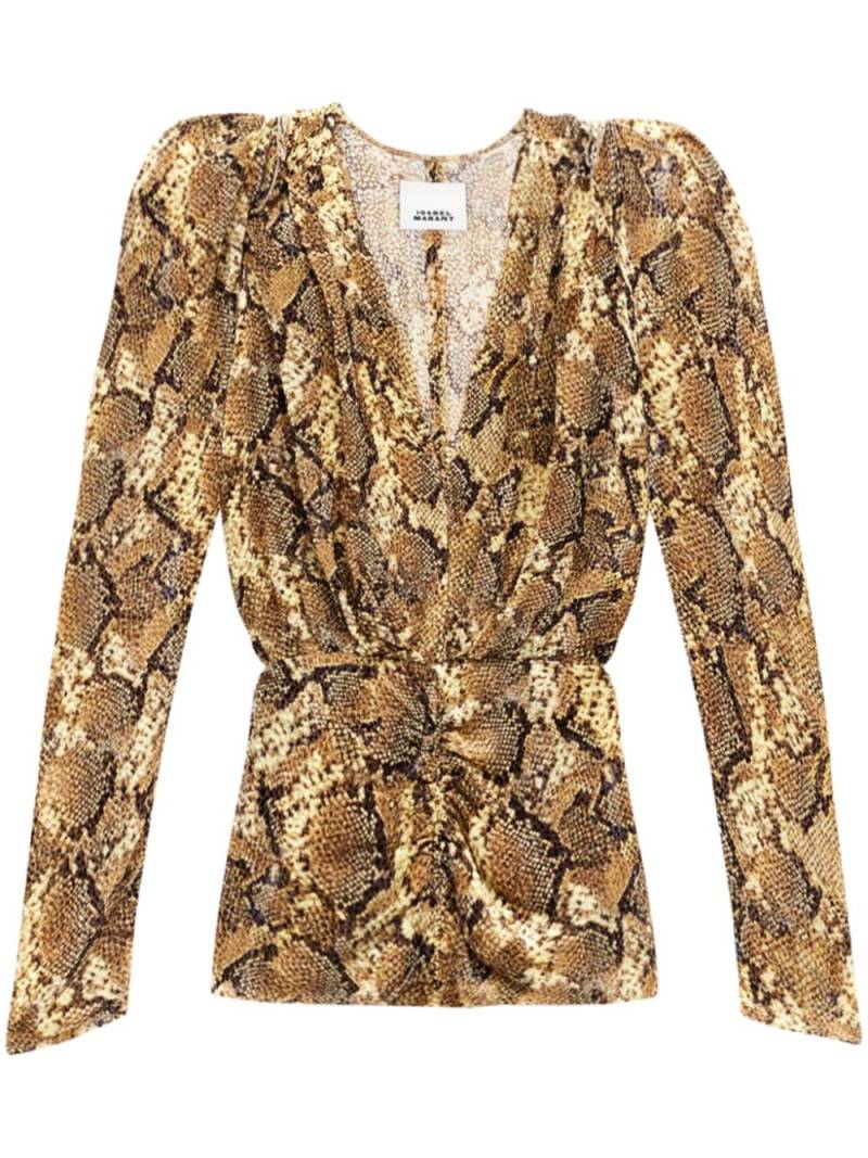 ISABEL MARANT Marlin blouse - Brown von ISABEL MARANT