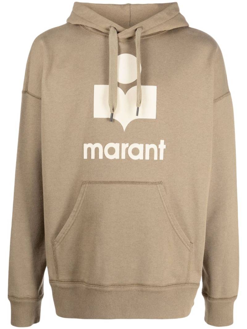 MARANT Miley logo-print hoodie - Green von MARANT