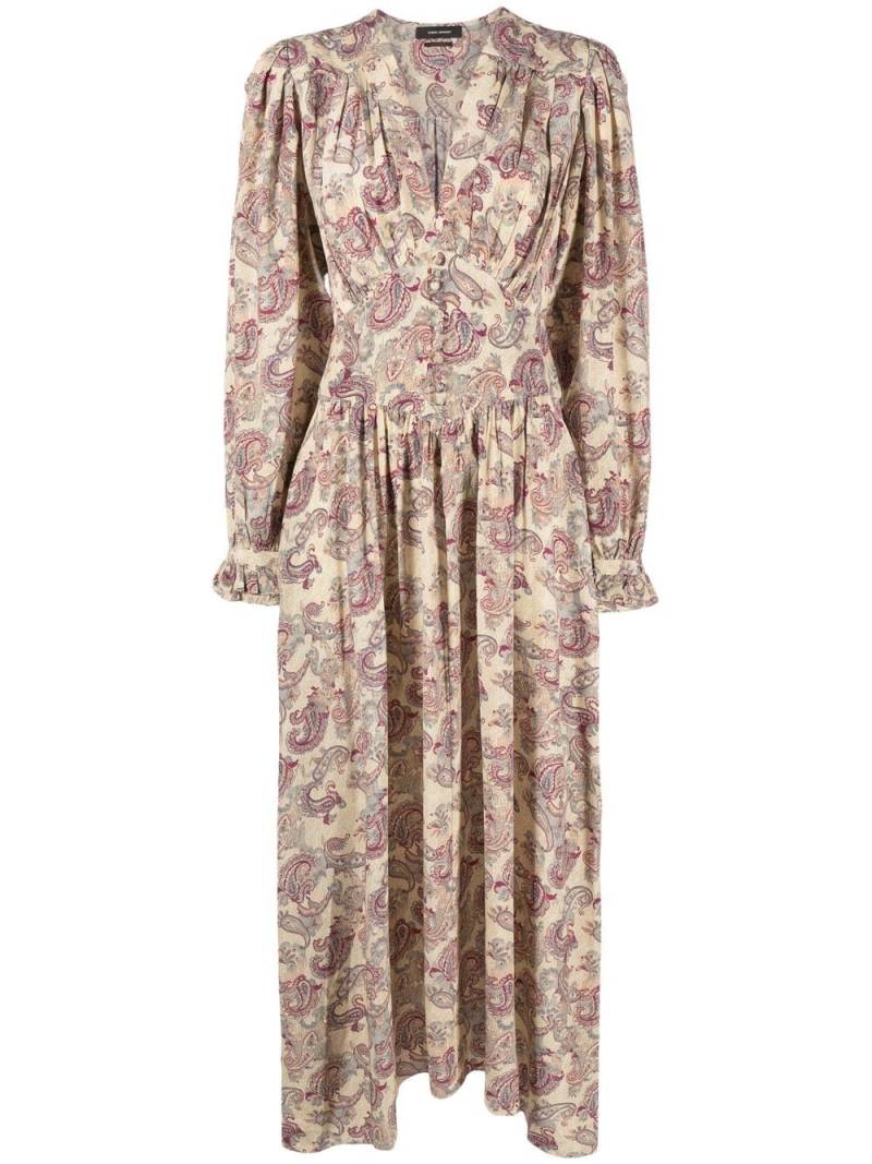 ISABEL MARANT Myrala paisley-print midi-length dress - Yellow von ISABEL MARANT