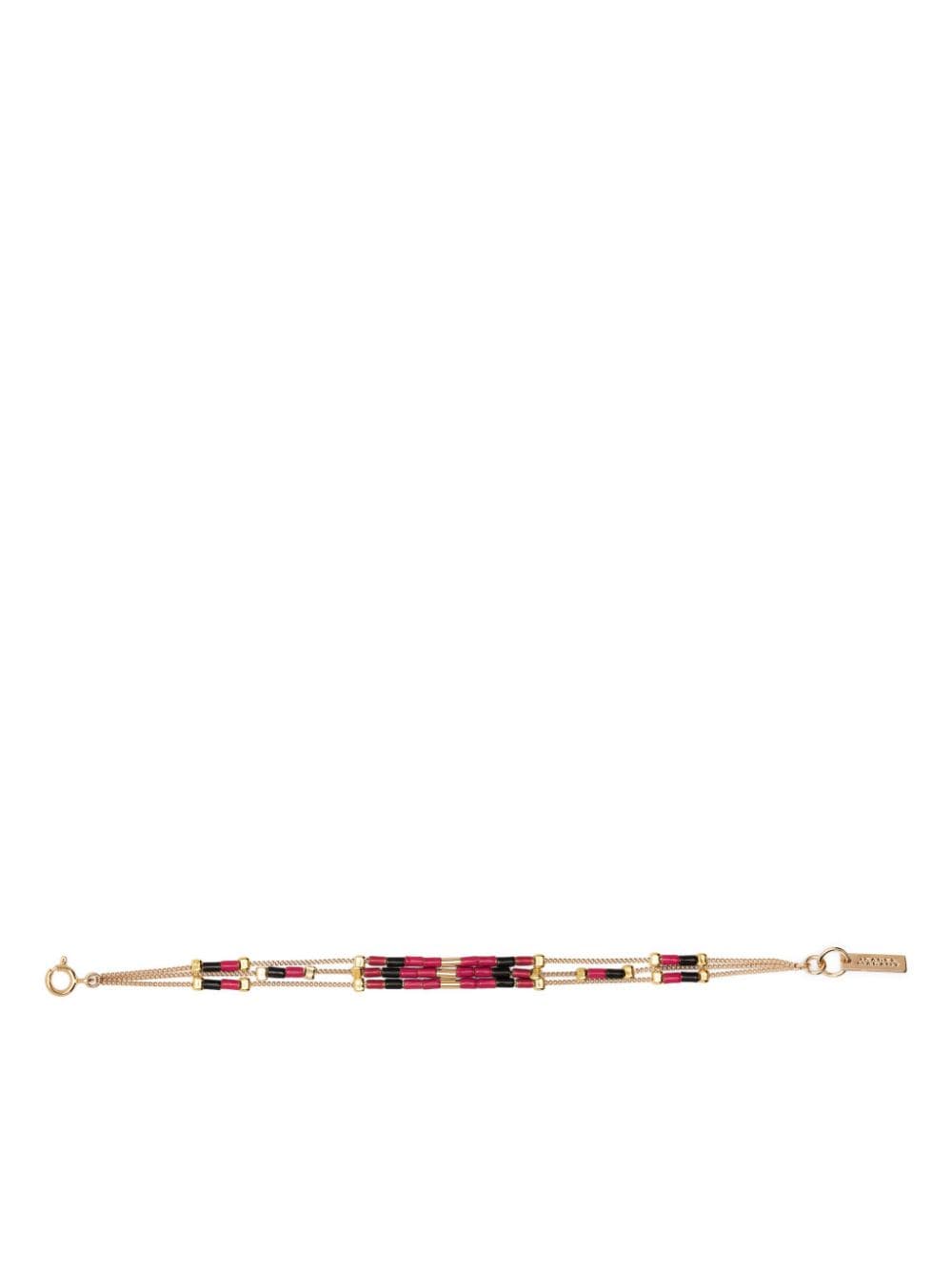 ISABEL MARANT New Color Strip beaded bracelet - Gold von ISABEL MARANT