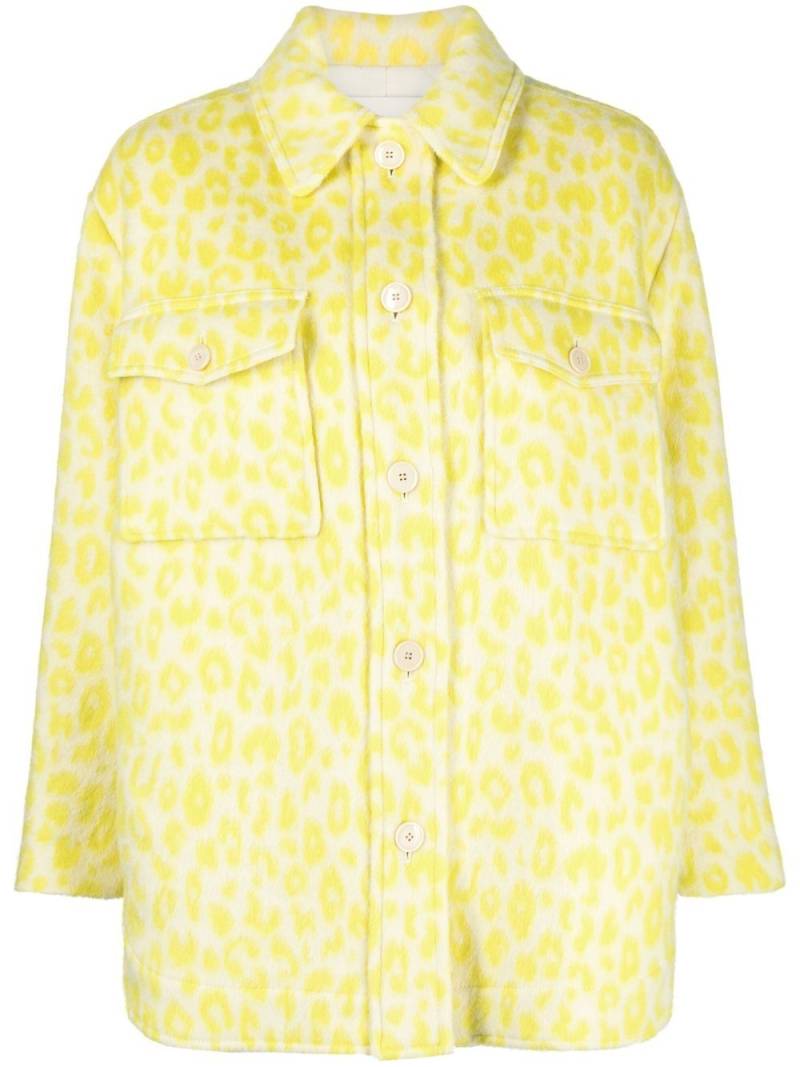 ISABEL MARANT Odelino leopard-print wool jacket - Yellow von ISABEL MARANT