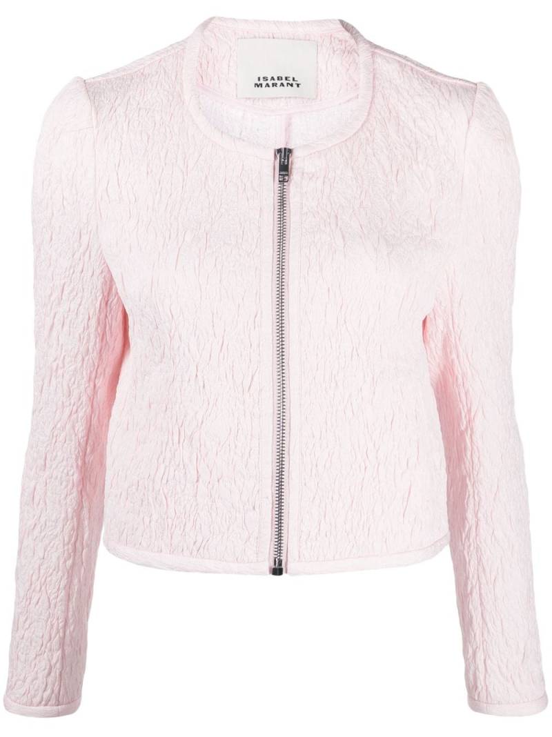 ISABEL MARANT Palmire zip-up cropped jacket - Pink von ISABEL MARANT