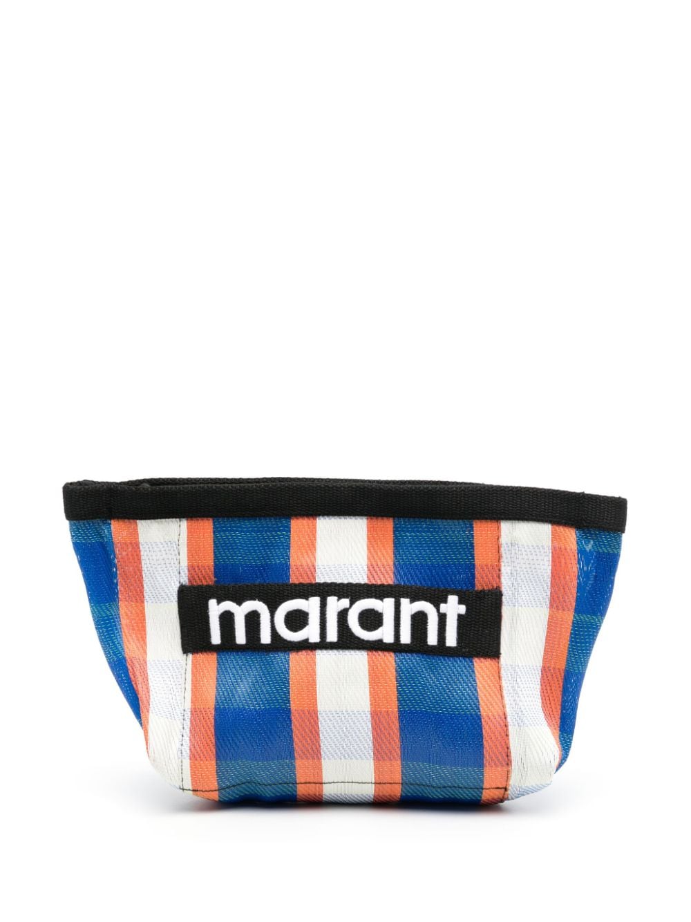 ISABEL MARANT Powden logo-embroidered clutch - Orange von ISABEL MARANT