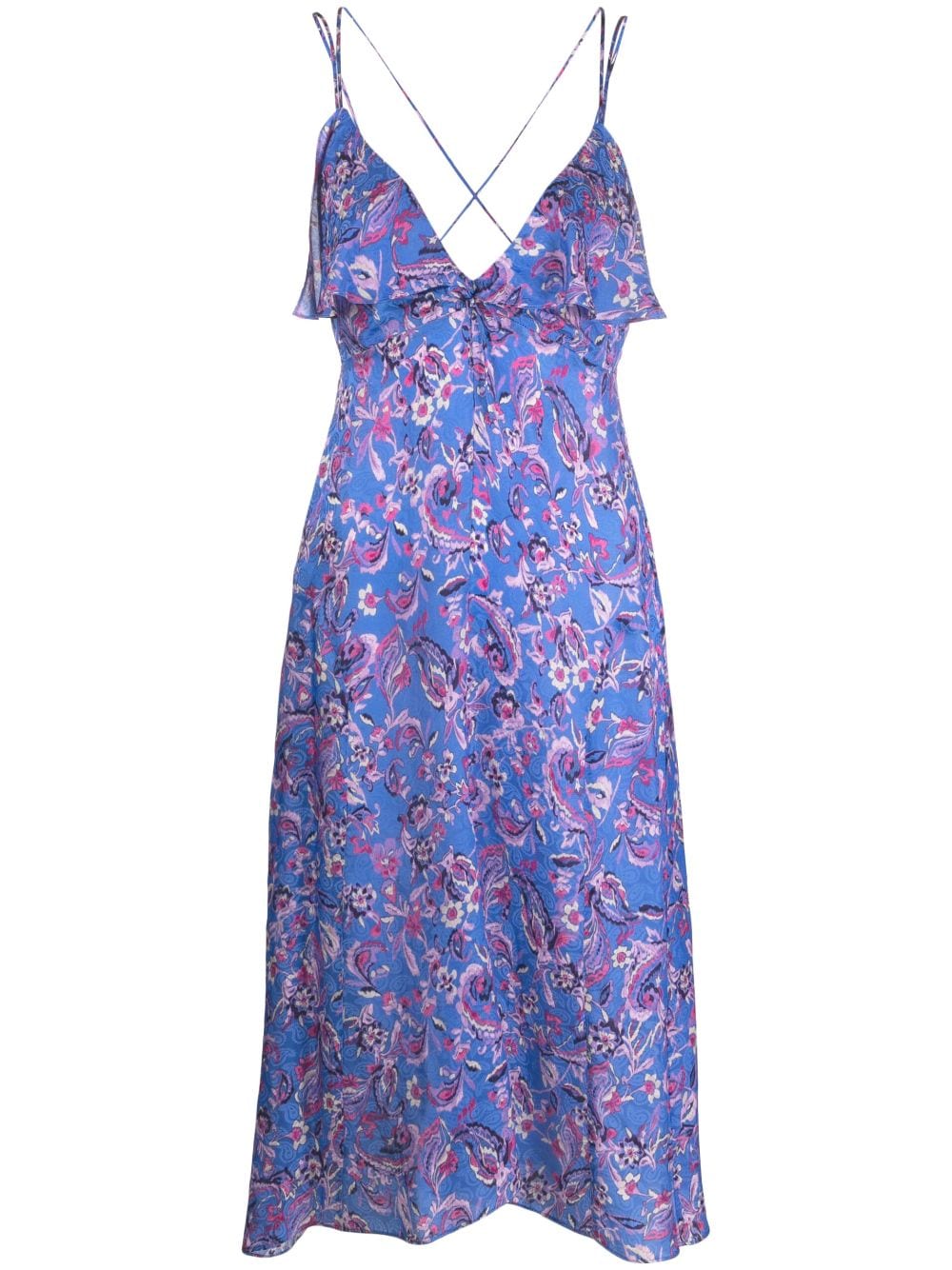 ISABEL MARANT Presly floral-print midi dress - Blue von ISABEL MARANT