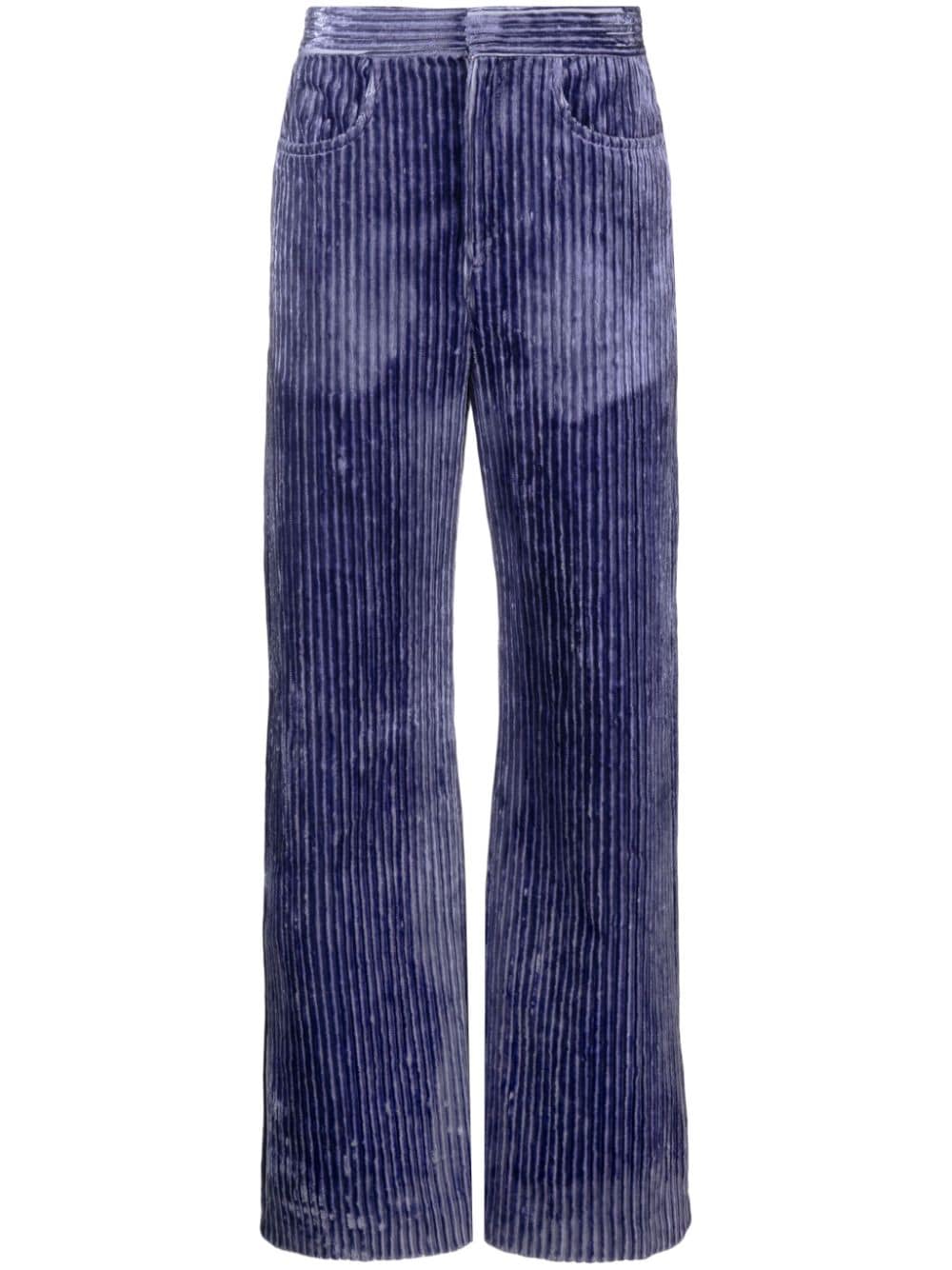 ISABEL MARANT Rwan cordoroy-finish trousers - Purple von ISABEL MARANT