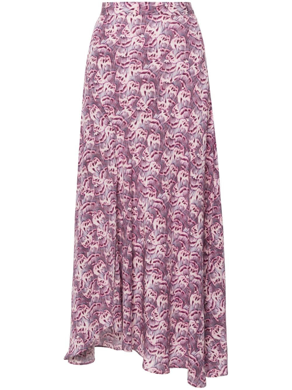 ISABEL MARANT Sakura abstract-print skirt - Purple von ISABEL MARANT