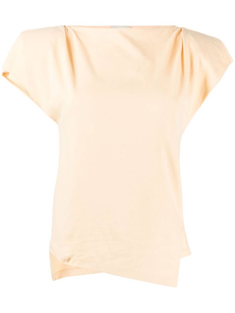 ISABEL MARANT Sebani padded asymmetric T-shirt - Neutrals von ISABEL MARANT