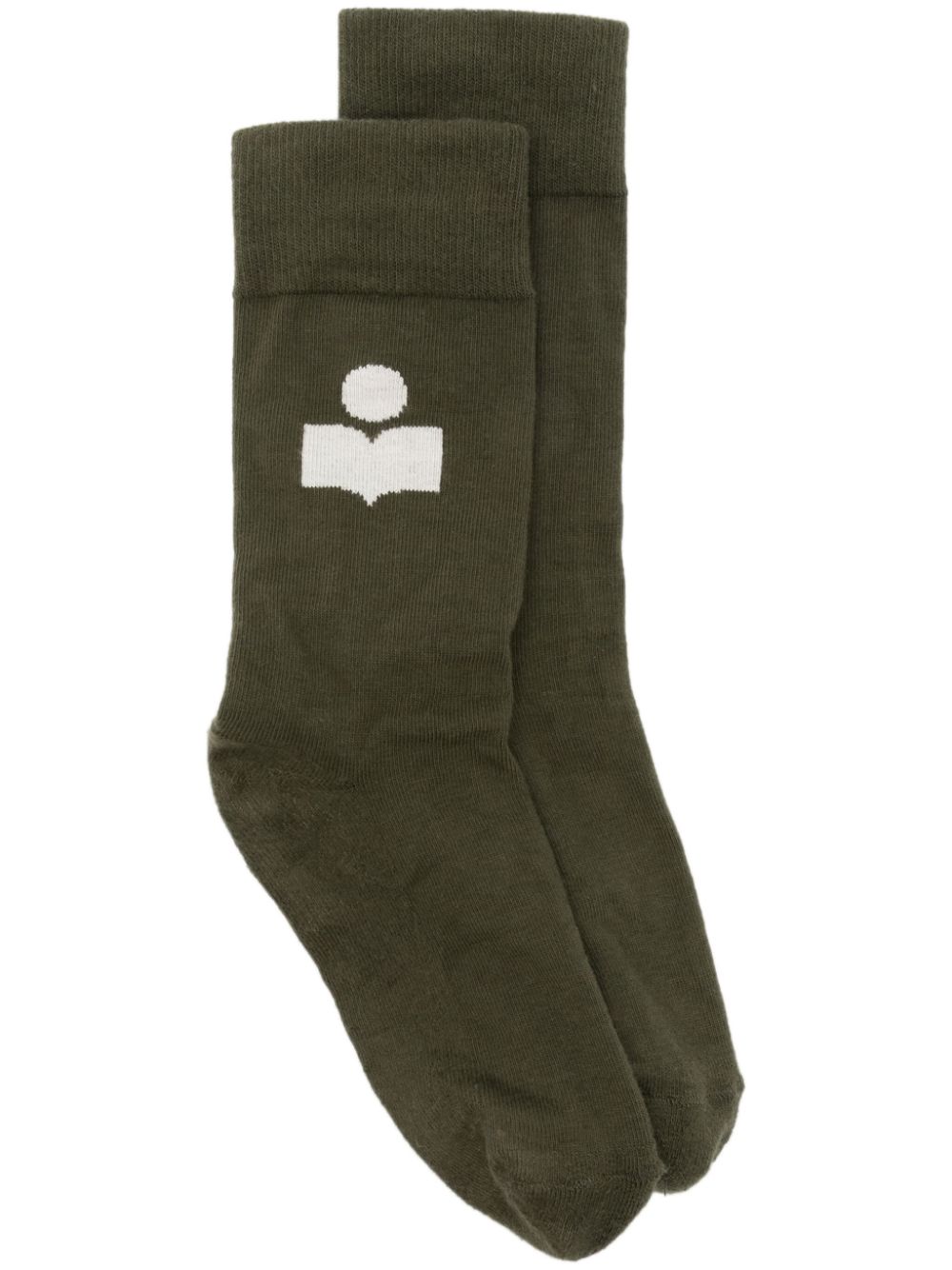 ISABEL MARANT Siloki logo-print socks - Green von ISABEL MARANT